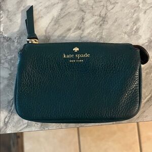 Kate Spade Forest Green Leather Coin Purse